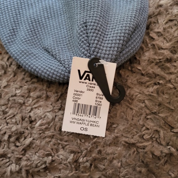 Vans Women's Blue Mirage Waffle Beanie Fall Cotton 102025 - Picture 6 of 6
